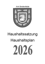 Haushaltssatzung und -plan Woltersdorf 2026
